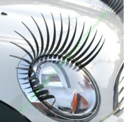 Car Headlamp Eyelash Stickers Set Set = 2 Eyelashes