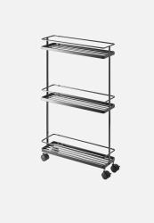 Yamazaki Tower Slim Kitchen Storage Cart Black Prices Yamazaki Tower Slim Kitchen Storage
