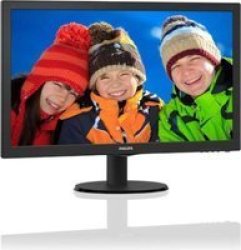 Philips 243V5QHABA 23.6 Fhd LED Monitor W speakers