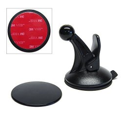 Ramtech Car Suction Cup Mount + 65MM Dash Dashboard Disk Disc 3M Adhesive Pad Kit Suitable For Garmin Nuvi 2639 2639LMT 2689 2689LMT 2699 2699LMTHD Gps - Scdsk