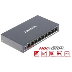 Hikvision 8 Port Fast Ethernet Unmanaged Poe Switch -DS-3E0109P-E M B