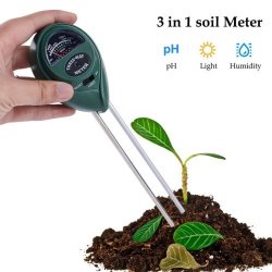 3 IN 1 Soil Ph Moisture And Light Meter Tester