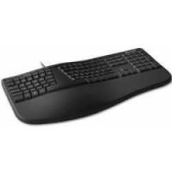Microsoft Ergonomic Keyboard USB Qwerty Us International Black Keyboard 2.0 Type A Eng Int