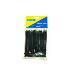 Dejuca - Cable Ties - Black - 100MM X 2.5MM - 100 PKT - 4 Pack