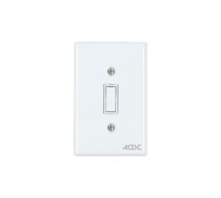 Classic Switches - 2 X 4 1 Lever 1 Way - White