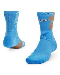 Adult Curry Playmaker Crew Socks - Viral Blue Md