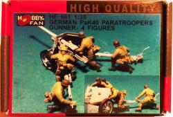 German Pak 40 Paratroopers Gunner - 4 Figures