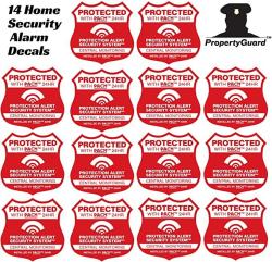 PROPERTYGUARD 14 Home Security System Alarm Decals Stickers