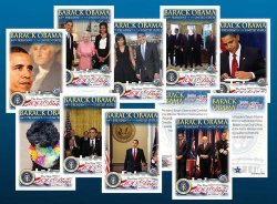 Barack Obama 50-card 1st 100 Days In Office Sealed Complete Card Set