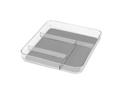 Clear Soft-grip Large Gadget Storage Tray
