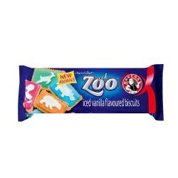 Bakers - Zoo Iced Vanilla Biscuits 150G