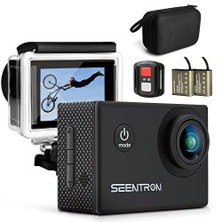 Seentron V3 Action Camera 4K Ultra HD Wi-fi Waterproof Sports Camera With 16MP Sony Cmo's Sensor 170 Degree Wide Angle Shark Eye Lens Remote