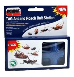 2-PACK Kombat Tag Ant And Roach Bait Station