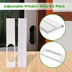 Areyourshop 2 Pcs Adjustable Window Slide Kit Plate For Portable Air Conditioner Wind Shield