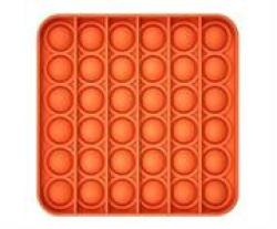 Pop It Bubble Square Fidgt Orange Multi No Packaging No Warranty