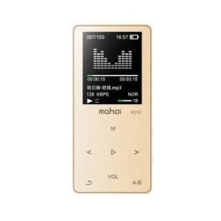Mahdi Sports MP3 MP4 Music Player MINI Student Walkman With Screen Card Voice Recorder Memory SIZE:8GB Gold