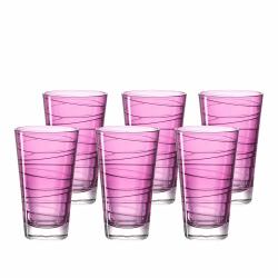Tall Drinking Glass - Violet Purple Vario