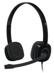 Logitech H151 Black Headset With Rotating Microphone