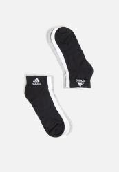Adidas Performance 3 Pack Ankle Socks - Medium Grey Heather white black