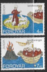 Faroe Mnh 1994 Europa Religion Ship Um - Cat = R50