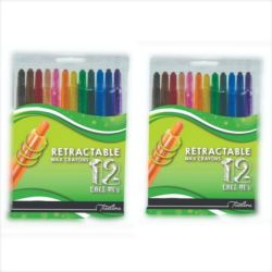 2 S Retractable Wax Crayons 12