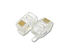 Tupavco TP808 Phone Modular Headset Connector - 100 Pack