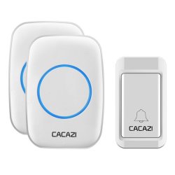 Cacazi A10G-2 Wireless Doorbell Self-powered No Batteries Waterproof B