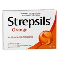 Strepsils Orange Vitamin C Lozenges 24EA