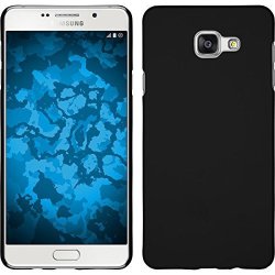 Hardcase For Samsung Galaxy A7 2016 A710 - Rubberized Black - Cover Phonenatic + Protective Foils