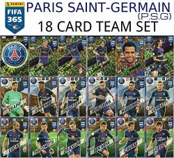 Fifa 365 2018 Psg Paris Saint-germain Full Base Team Set - 18 Cards Inc. All 6 Foil Cards - Panini Adrenalyn XL