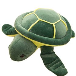 Unigds Super Cute 9.8" Giant Stuffed Animal Tortoises Plush Doll Toy Miniture Toy Green
