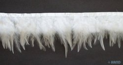 DU02 Natural White Duck Feather Fringe 4.5 Inches W- Appx 2 Meters