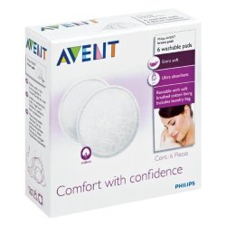 Avent Washable Breast Pads 6 Pads