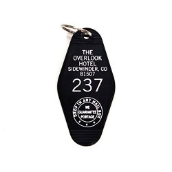 The Shining Room 237 Black Overlook Hotel Keychain - Stephen King