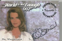 Serena Scott-thomas - James Bond "the World Is Not Enough" 1999 - "autograph" Trading Card A4