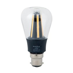 Eurolux - LED - Black Apple - B22 - 7W - Warm White - Dimmable - 4 Pack