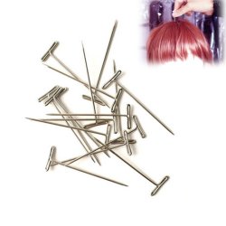 100PCS T Pin Clips For Wig Piece Making Hair Extension Fix