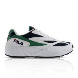 fila white green and navy venom trainers