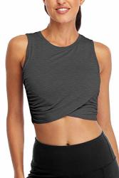 Sanutch Crop Tank Top Cropped Workout 