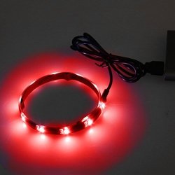 Cici Store 30CM Flexible LED Light Strip Waterproof Dc 5V USB Smd 3528 Rgb Lamp Christmas Wedding Holiday Home Kitchen Car Bar Party Decoration Red