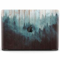 Mertak Hard Case For Apple Macbook Air 13 Inch Mac Pro 15 Retina 12 11 2019 2018 2017 2016 2015 Plastic Nature Wood Foggy