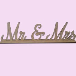 Mr & Mrs Table Decor