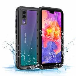 Huawei P20 Waterproof Case Mishcdea Shockproof Snow-proof Dirt-proof Full Body Phone Protector Cover For Huawei P20 2018 Black