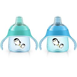 Philips Avent My Penguin Sippy Cup 7OZ Blue green