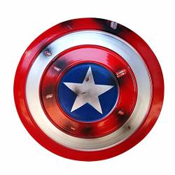 Captain America 20 Inch Metal Shield Cosplay Shield Bullet Hole Version Red