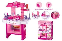 Kids Pretend Kitchen Playset With Light And Sound