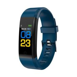 ID115 Plus Smart Bracelet Fitness Heart Rate Monitor Blood Pressure Pedometer Health Running Sports Smartwatch For Ios Android Dark Blue