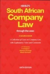 Hahlo's South African Company Law Through The Cases
