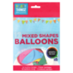 Assorted Mixed Shapes Balloons 12 Pack