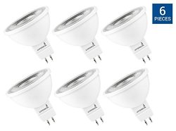 Hyperselect LED MR16 Gu 5.3 6W 40W Equivalent 2700K Warm White Glow 450LM 12V Spot Light Bulb Ul-listed - 6-PACK